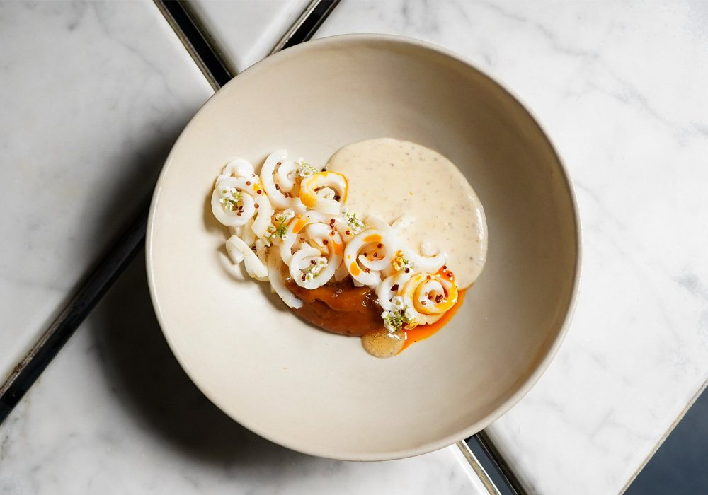 バーベキューイカ、ティトテソース、発酵乳ソース