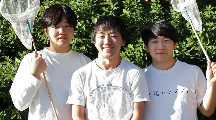 昆虫食スペシャリストチーム 山口歩夢さん、篠原祐太さん、関根賢人さん