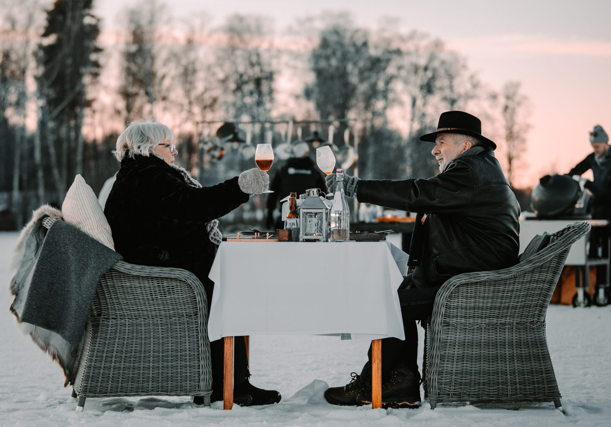 Sweden [Katrinelund] コロナ規制で誕生した“氷上レストラン”がポップアップで復活