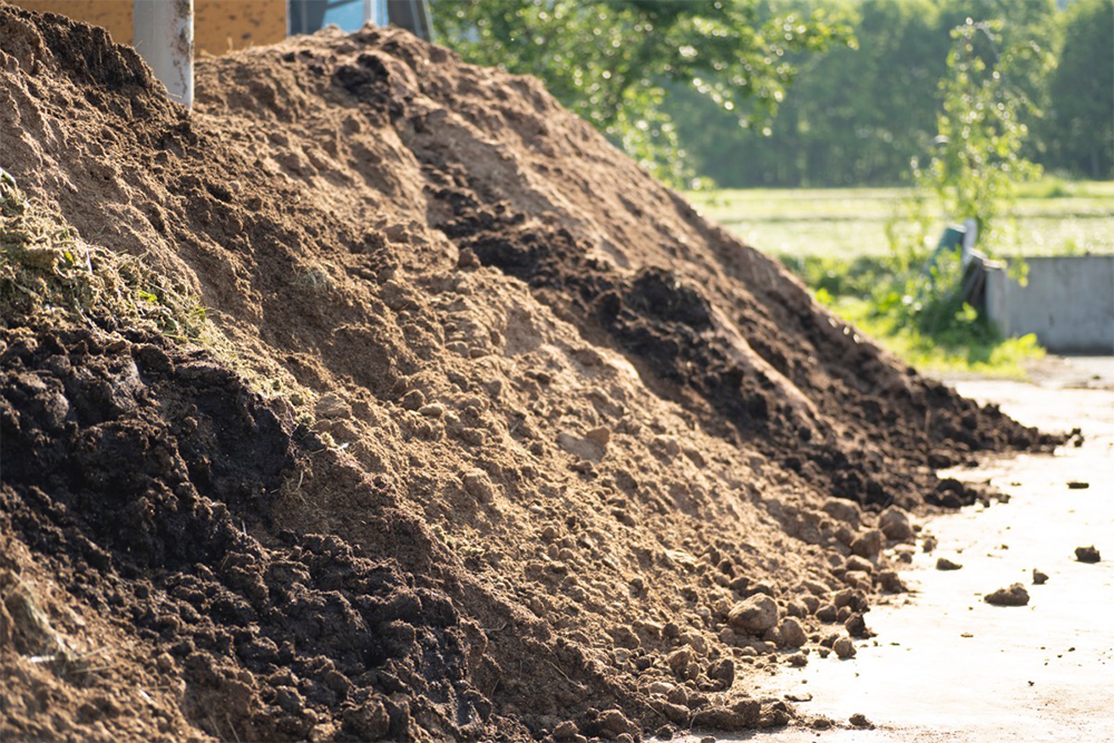 「スコップを入れるとミミズが出てくるような健全な土壌は堆肥から」と中屋敷さん。