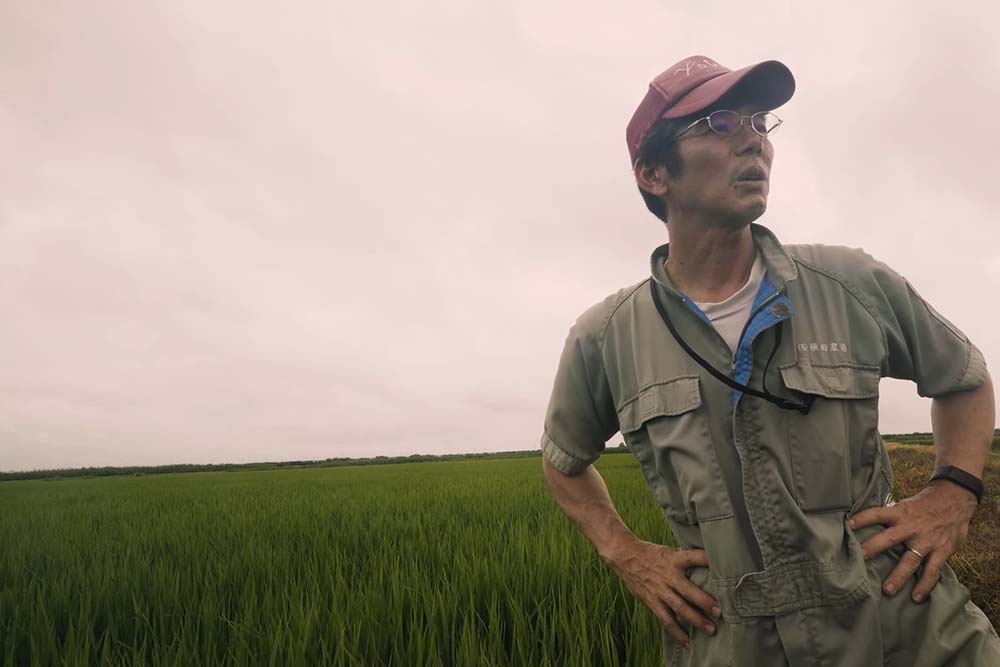 茨城県龍ケ崎市で800年続く農家、横田農場の横田修一さん。多品種分散栽培に加えて、直播栽培にも挑戦中。