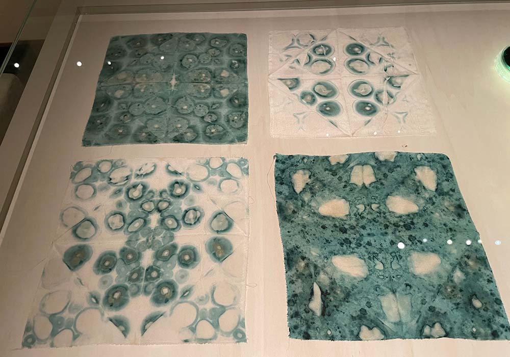 （写真）アマンダ・セリンダー（Amanda Selinder）による菌類のピグメント（色素）が合成染料の代わりになるかどうかの実験。