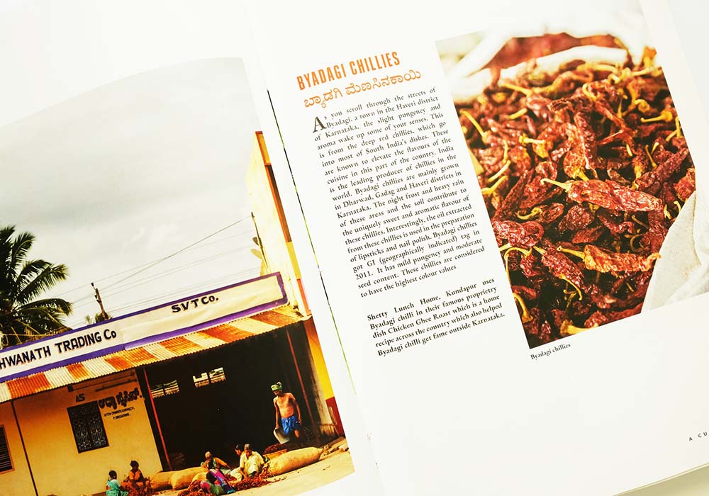 （写真）カルナータカでは様々なスパイスが栽培されているが、ハーヴェーリ県ビャーダギ特産のビャーダギチリは、地理的表示(GI)タグが付与されている特別な唐辛子。鮮やかな赤色とマイルドな辛味は郷土料理になくてはならない存在。