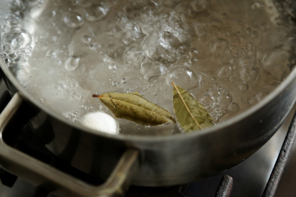 ［２］湯に香りを移す