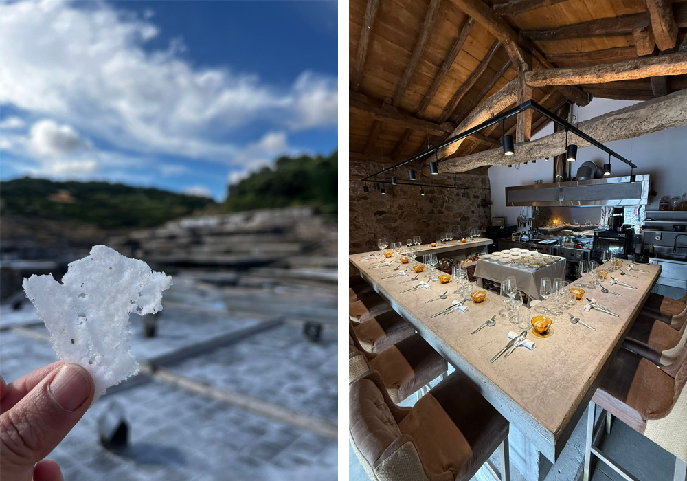 バスク州の有名な塩田アニャナと「Almazen」