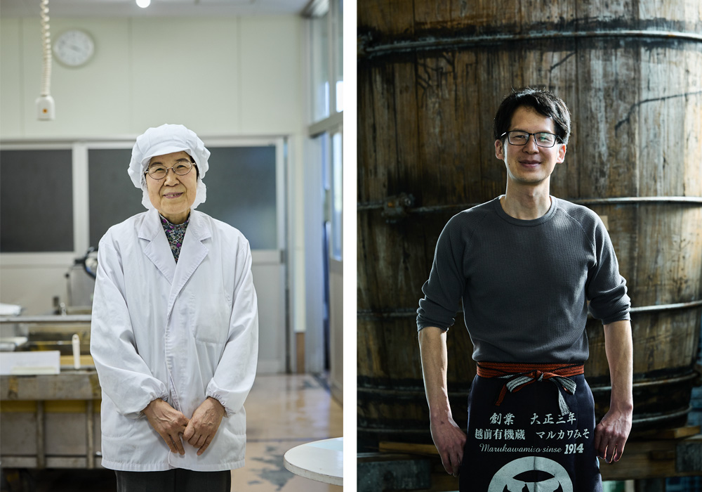 河崎郁子さんと河崎紘徳さん