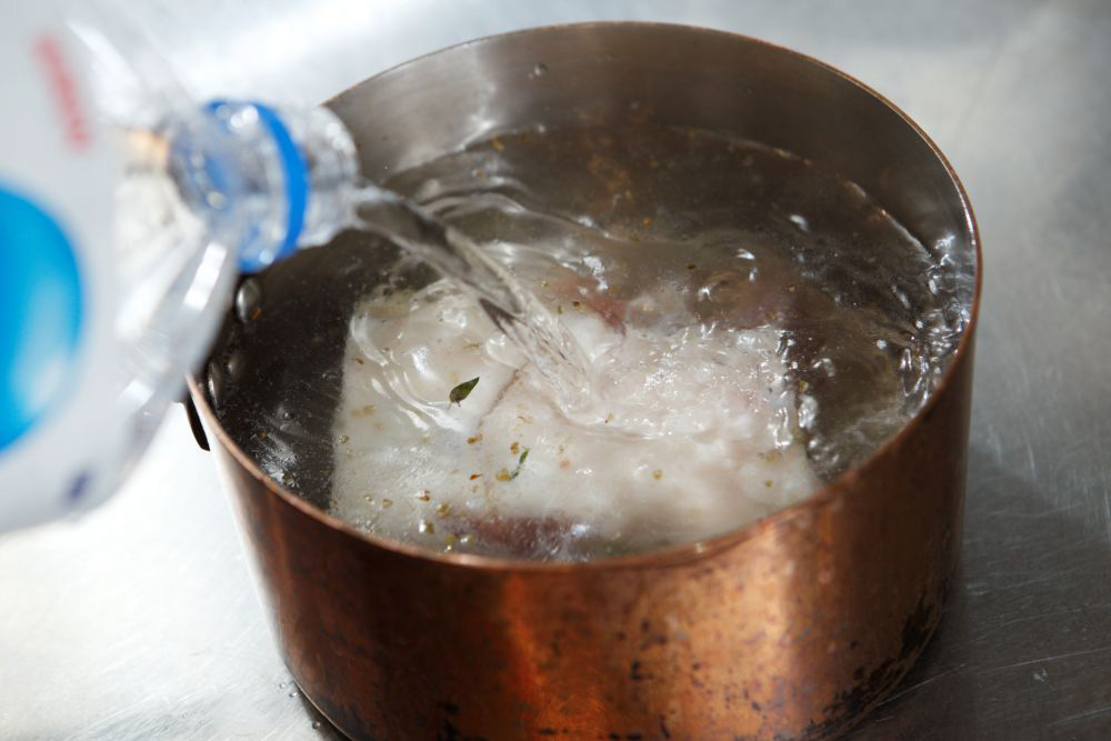 ［５］水から茹でる